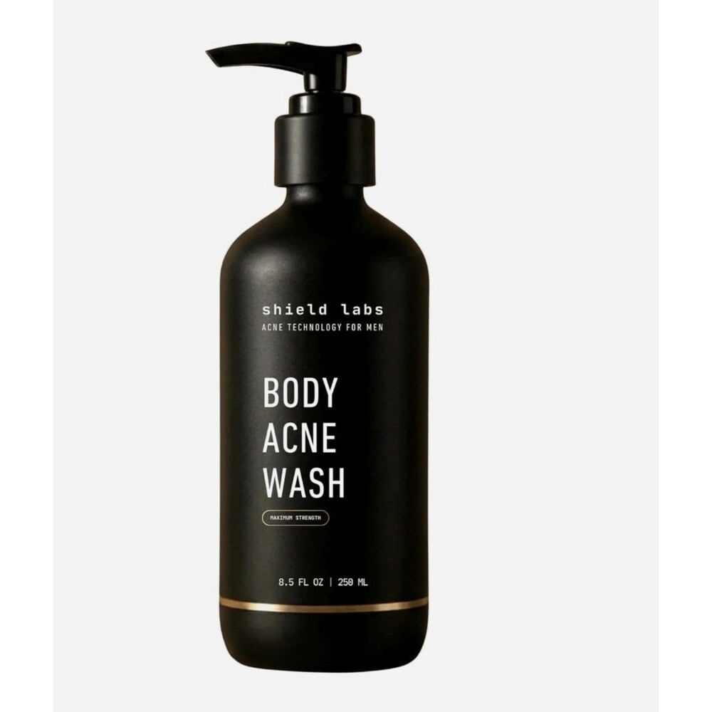 Shield Labs Body Acne Wash Maximum Strength Men 8.5 oz 250mL NEW Exp 02/28